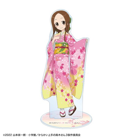 からかい上手の高木さん３ の描き下ろしイラスト 高木さん 桜和装ver 1 7スケール Bigアクリルスタンドなどの受注を開始 アニメ 漫画のオリジナルグッズを販売する Amnibus にて ゲーム エンタメ最新情報のファミ通 Com