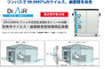 【締切迫る!病院設備補助金100%対象】HEPAフィルター搭載空気清浄化モジュール内蔵ウイルス・細菌除去型 簡易陰圧装置Dr.AiR UV-C DAN-10 販売開始!