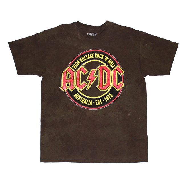 ACDC “Logo 1 Brown” Tee L 