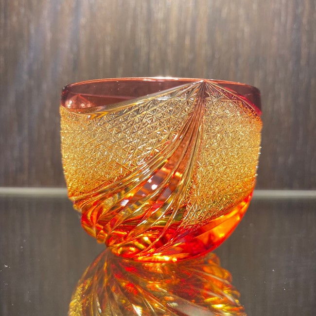 SAKE GLASS 蝋-ROU-LIMITED 金赤琥珀 165,000円(税込)