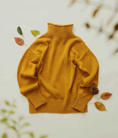 7gg Fine Wool Rolled Collar Sweater ￥31,900