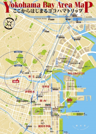 駐車場からの周辺観光マップ（吉田興産作成）