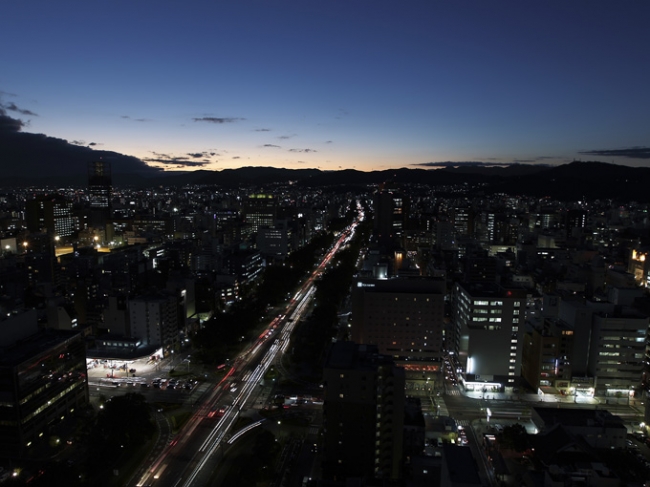 地上100mの夜景