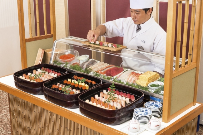 オリエンタルホテル 東京ベイ 洋食レストランにお寿司の屋台と中国料理コーナーが出現 レストラン グランサンク 火曜日と水曜日にスペシャルデー開始 Hmjのプレスリリース