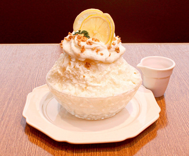 レアチーズのはちみつレモンかき氷￥1,200