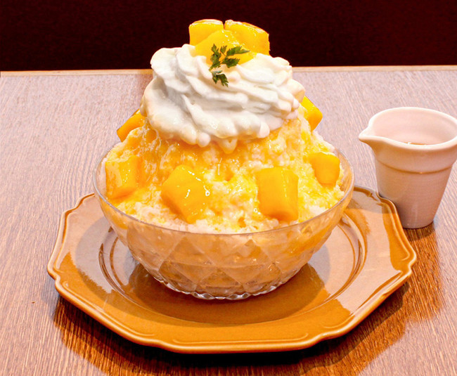 レアチーズのマンゴーかき氷¥1,300