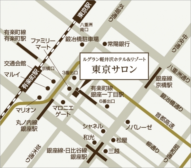 東京サロン　地図