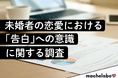 【LINE告白はアリ?】7割以上が「告白は必要」と回答も、伝え方はデジタル化が進む
