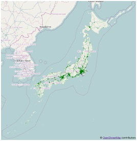 図3：2013年8月放送時の日本のバルススポット