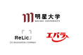 事業共創カンパニーのRelic、エバラ食品とともに明星大学のアントレプレナー育成活動に産学連携企業として参画