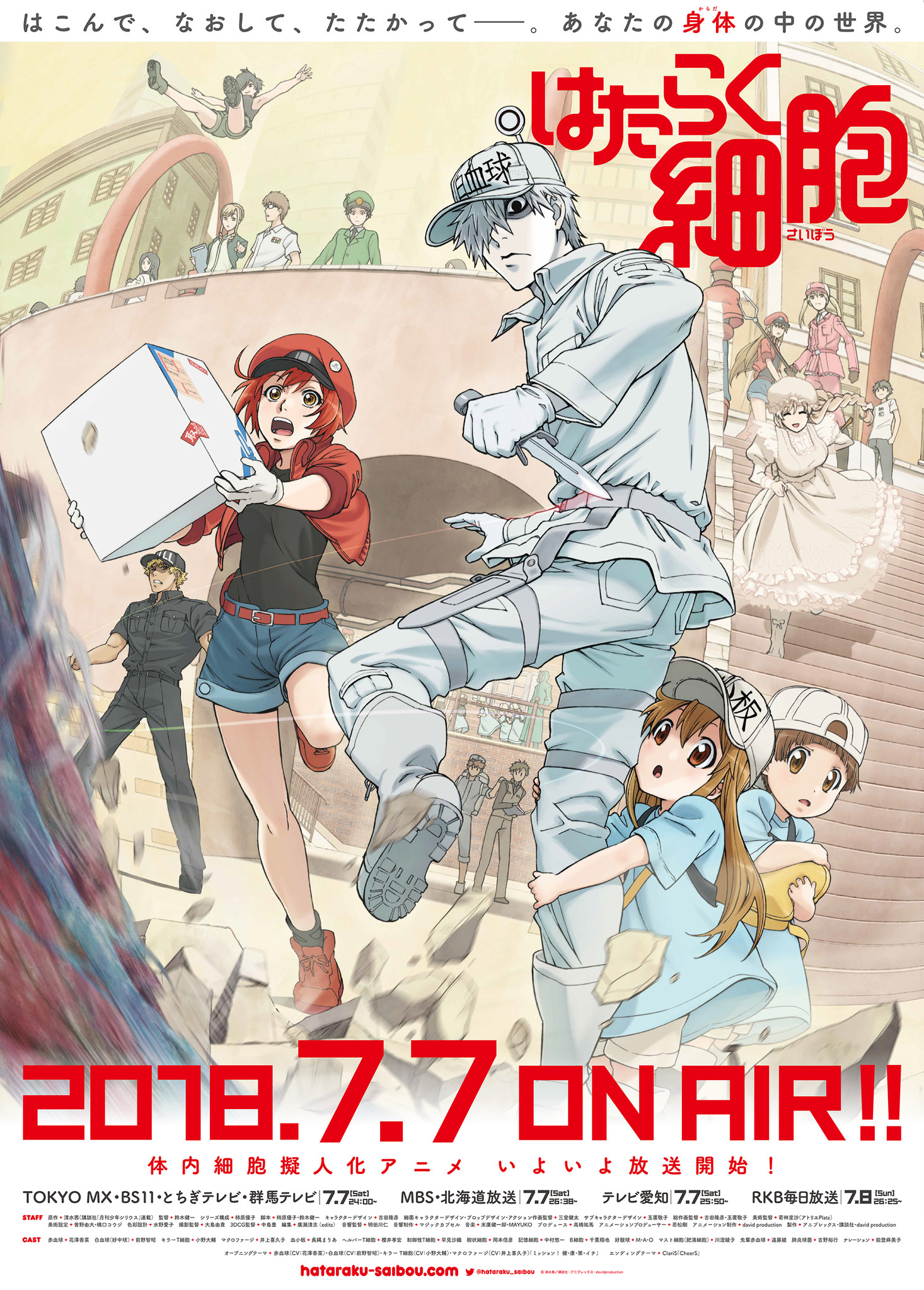 テレビアニメ「はたらく細胞」Blu-ray＆DVD第1巻8月29日（水）発売決定 