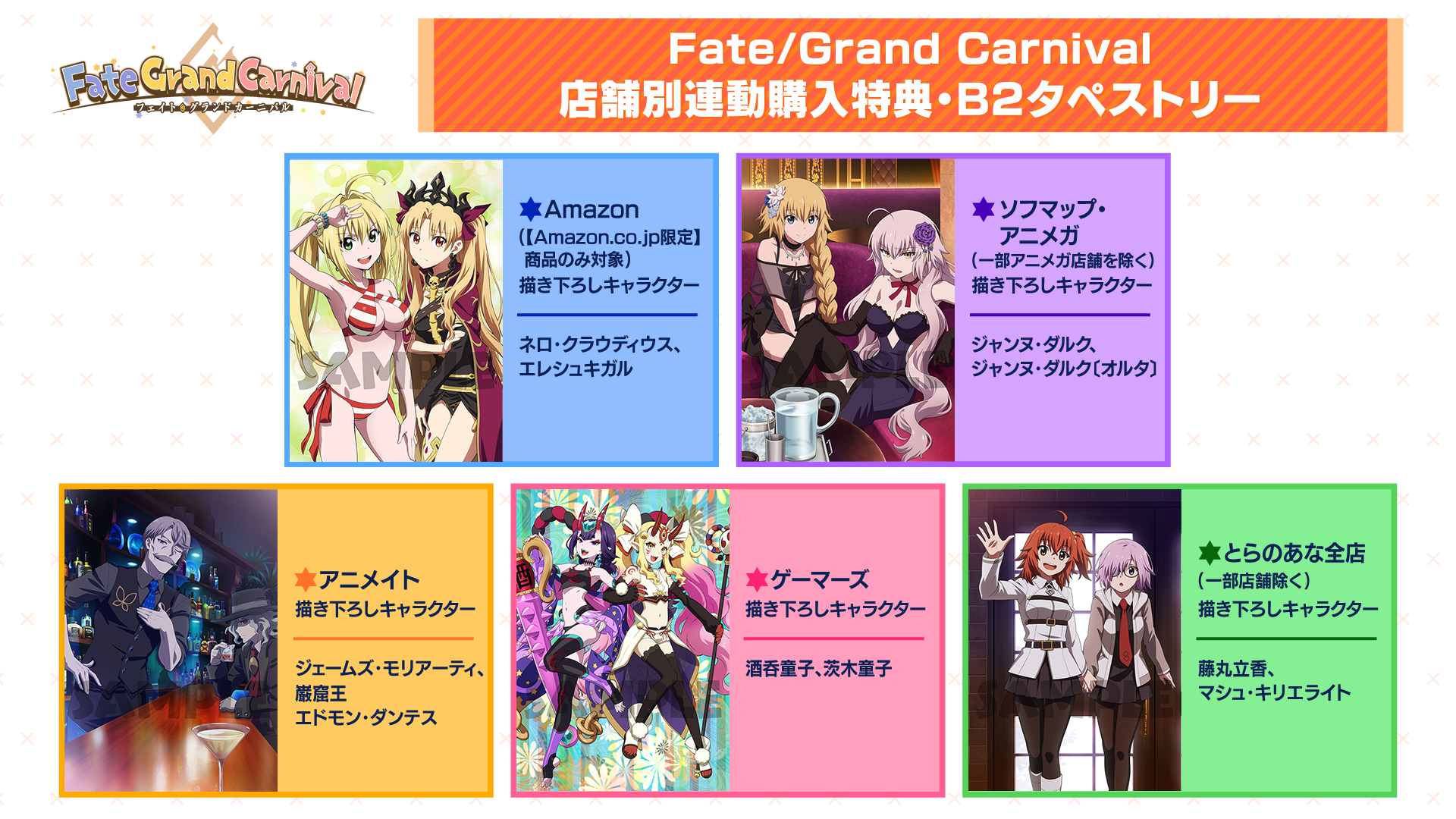 OVA「Fate/Grand Carnival」店舗別連動購入特典・描き下ろしB2
