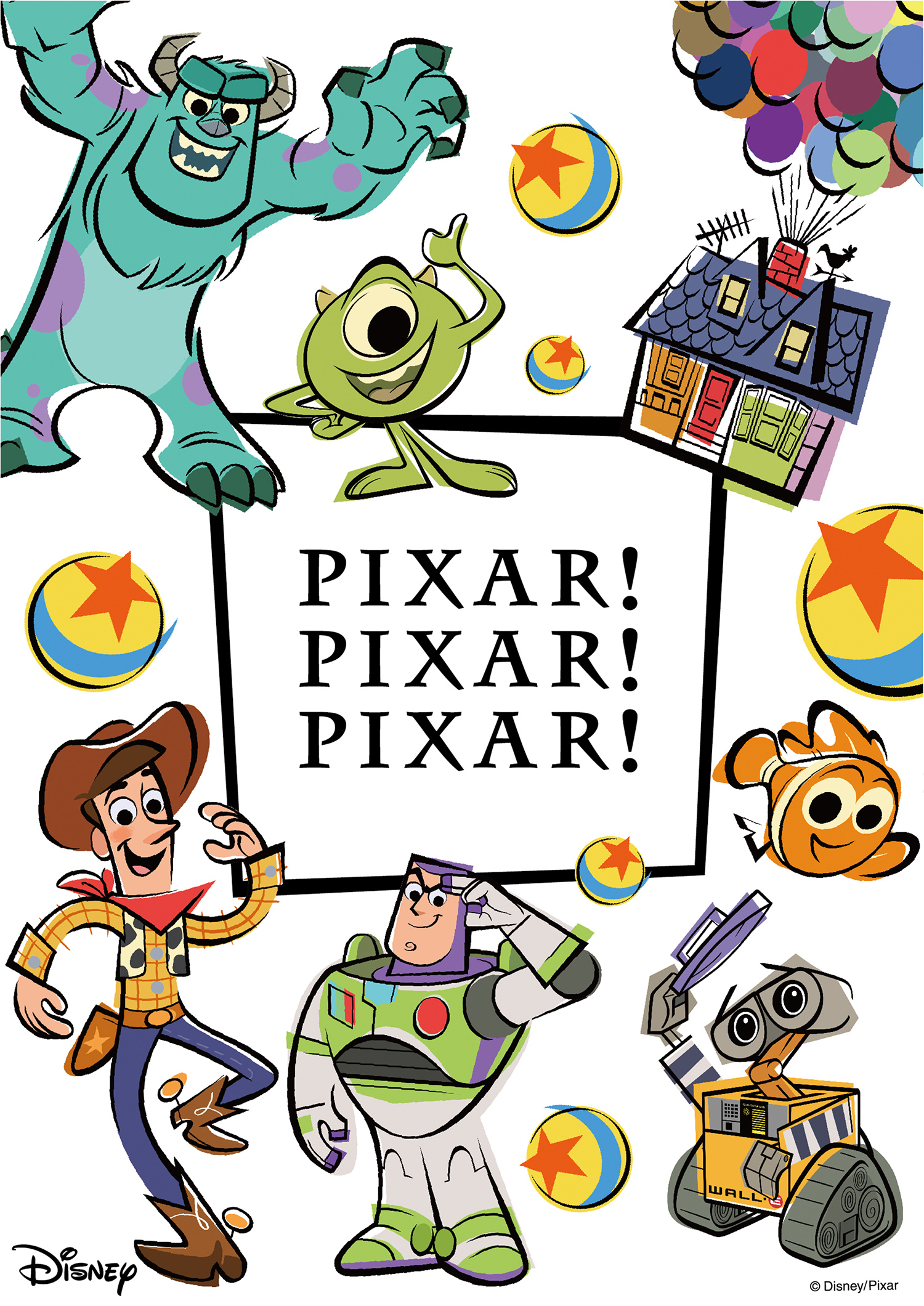 Pixar Pixar Pixar ピクサー ピクサー ピクサー 21 年4月8日 木 より 日本オリジナルイベント西武池袋本店にて初開催 以降巡回予定 日テレサービスのプレスリリース