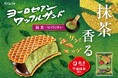 宇治抹茶の優しい香りと程よい苦みが楽しめる「ヨーロピアンワッフルサンド 抹茶」が新登場!サクサク食感のワッフルで日本らしい和アイスをサンドしました!