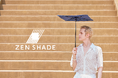 【日本初*】男性用の”水平で四角い”日傘「ZEN SHADE(ゼンシェード)」、渋谷ヒカリエで開催の展示会「PLUG IN│Editorial」にて国内初披露