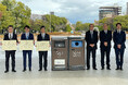 広島市の平和記念公園にスマートゴミ箱「SmaGO」12台を寄贈し初設置