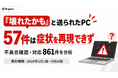 「壊れたかも」と送られたPC、6.6％はセンターで症状を再現できず。不具合確認・対応861件を分析、57件で申告された症状を確認できなかった
