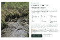 沢のある土地だけを集めた専門ポータル「沢バンク」が初の現地確認した沢（川）付き土地を掲載。