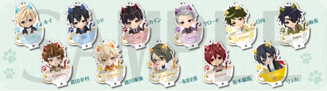 ティーカップに入ったミニキャラの「クリア☆ポップ（キーホルダー）