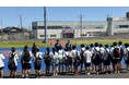 松阪市内の中学生が松阪競輪場を施設見学