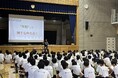 柏の葉中学校で1年生148名に講演・全クラス巡回ワークショップを実施