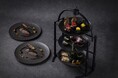宵闇に煌めく光を絶景テラスで感じるプロジェクションマッピングと“BLACK”なメニューが登場【東京プリンスホテル】