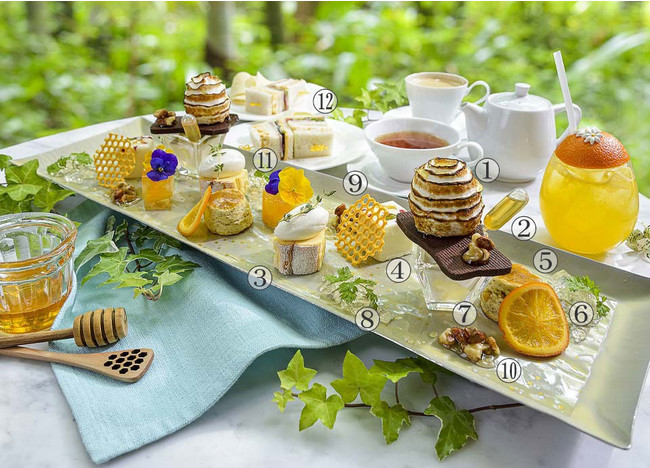 「夏のDessert&Tea “はちみつ日和”」イメージ　※写真のプレートは2名様分です。