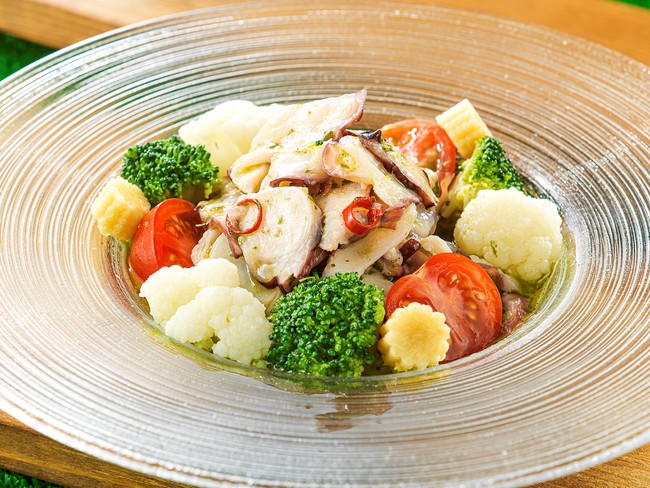 タコのマリネ ペペロンチーノ