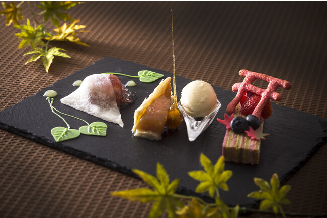 ラウンジ デザートプレート 「あおい・ぎおん・じだい」イメージ ラウンジ デザートプレート 「あおい・ぎおん・じだい」イメージ