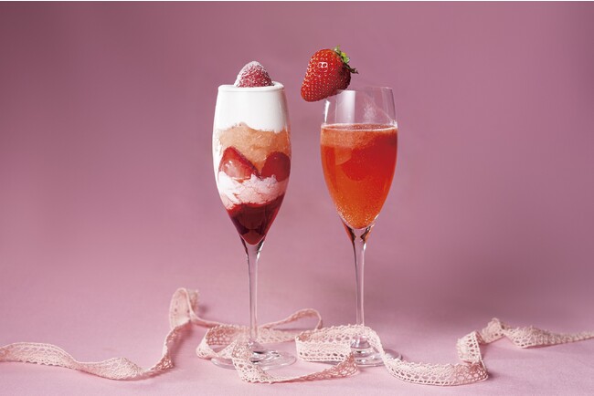 左：「飲める苺のショートケーキ」右：「フレッシュレオナルド」イメージ