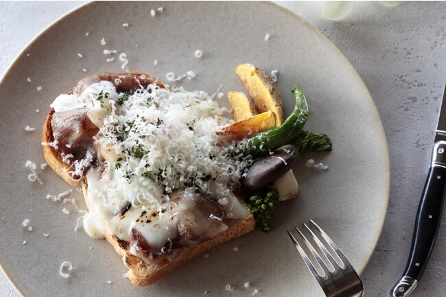 近江牛と京都美山町の卵のクロックマダム風 本日の京都産野菜添え イメージ