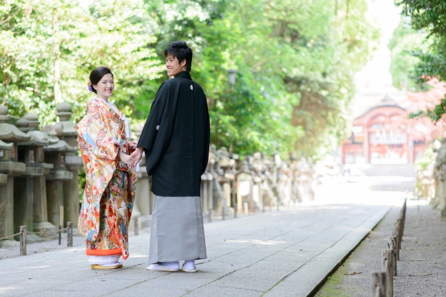 石清水八幡宮には前撮スポットが沢山。