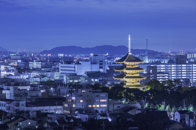 リーガロイヤルホテル京都からの夜景