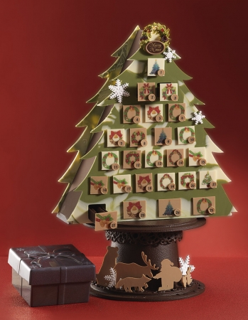 リーガロイヤルホテル 大阪 アドベントカレンダーモチーフのクリスマスツリー型チョコレート ショコラ カランドリエ ロイヤルホテルのプレスリリース