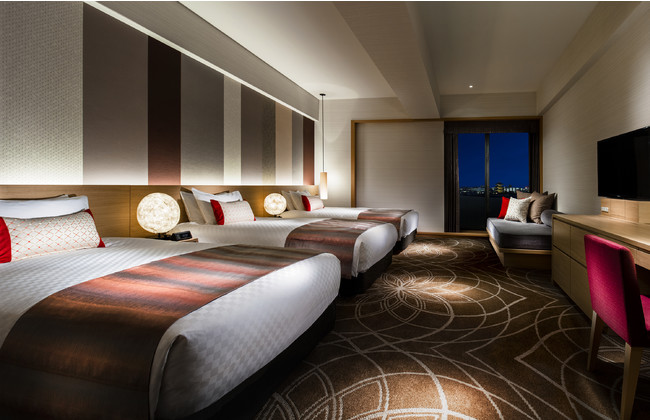 アニメに登場したホテルの客室のモデルとなった部屋