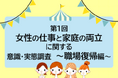 復職前の不安はタイムライン破綻：“料理”、“仕事”、“お迎え”が重なり合う日々。解消には家事アウトソースが鍵。【第1回】女性の仕事と家庭の両立に関する意識・実態調査（職場復帰編）