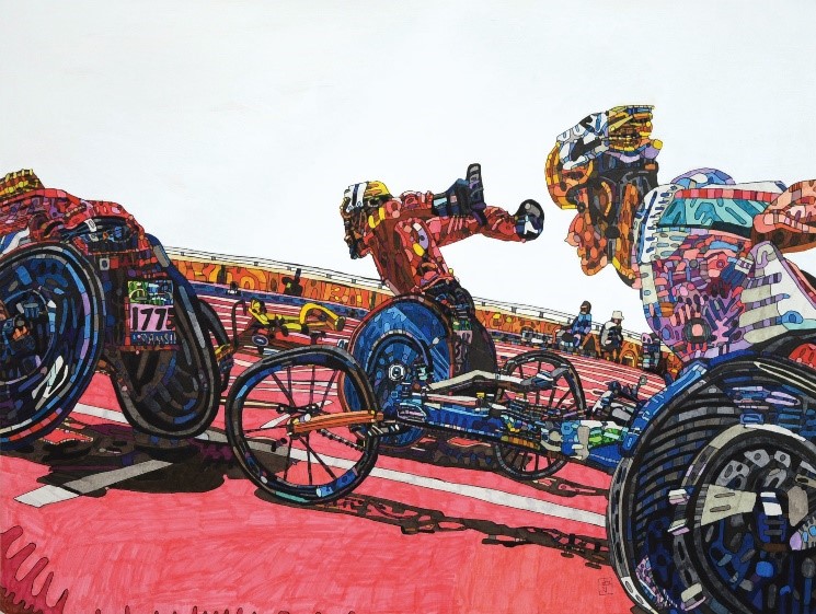障害者アーティストによる絵画展 『Pure Passion Power』 開催「東京2020オリンピック・パラリンピック」をテーマに27点展示