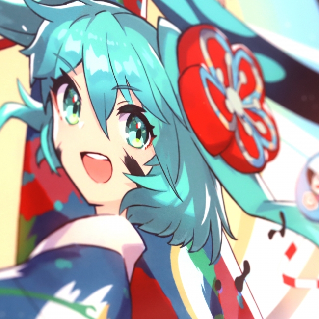 元気いっぱいな躍動感のある初音ミクのイラストと共に新年を迎えてみませんか 描き下ろしイラスト を使用したアートフレームが登場 株式会社アニメイトホールディングスのプレスリリース