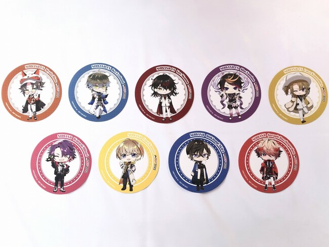 ▲『Luxiem』×『VOLTACTION』コラボコースターキャンペーン in AGF2022　のコラボコースター(全9種)の画像