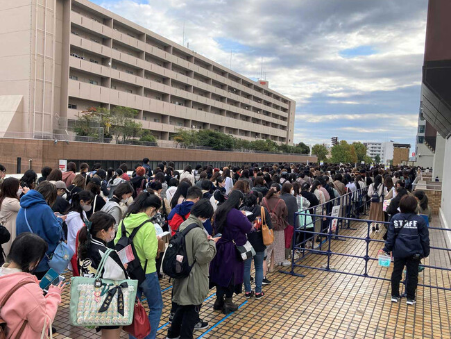 ▲ 池袋・サンシャインシティのメイン会場入場列の様子
