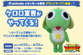 ケロロ軍曹がやってくる！?　4月25日のオープンを記念して様々なキャンペーンを実施！　ゴールデンウィークはアニメイトイオンモール熊本へ‼