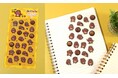 毎日をチョっと明るく♪するチョコビスケット『サク⼭チョコ次郎』の「ぷくぺた」（立体シール）が登場！