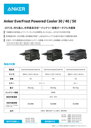 Anker】氷や保冷剤が不要に！丸1日以上冷却したまま持ち運べる