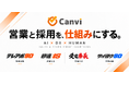 株式会社Canvi、営業・採用支援事業をリブランド「テレアポ90」「秒速IS」「受電番長」「サイヨウ90」の4サービスを展開