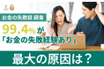 【お金の失敗談 調査】99.4％が「お金の失敗経験あり」。最大の原因は"勉強不足"でも"詐欺"でもなく、41.0％が答えた意外な落とし穴とは？