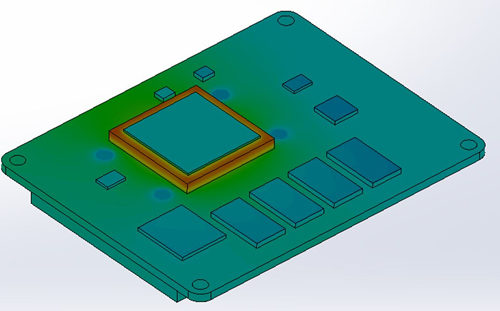 PCBの熱解析シミュレーション