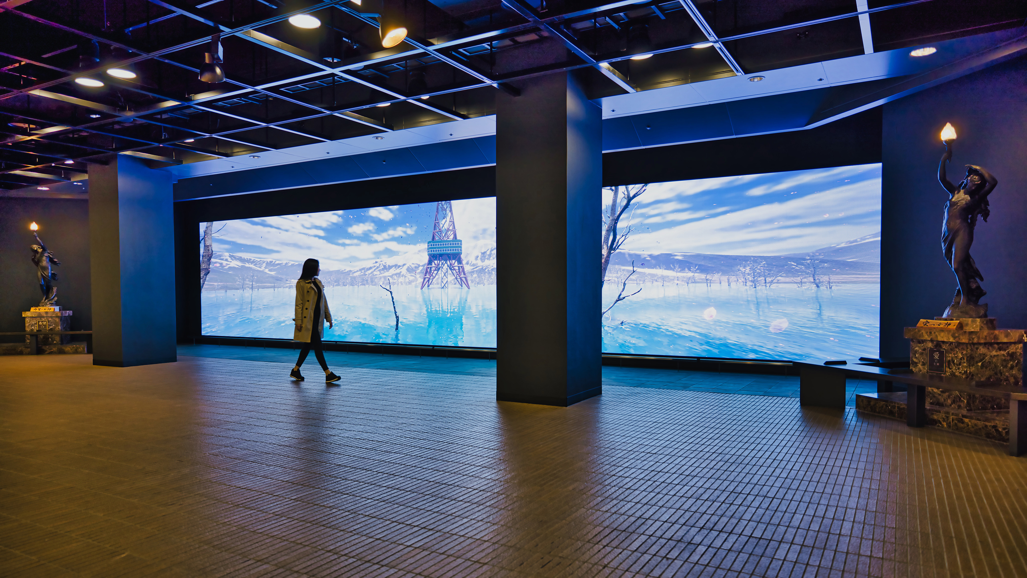 Landskip さっぽろ地下街50年記念ledビジョンに映像演出 Landskipのプレスリリース