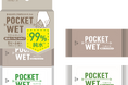 持ち運びに便利な、手のひらサイズのウエットティシュ。大人気『POCKET WET』シリーズより、流せるノンアルコールタイプが新登場！
