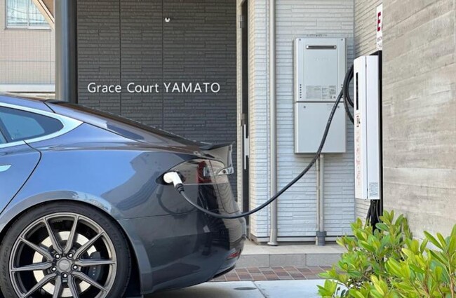 EV充電エネチェンジを設置したGrace Court YAMATO