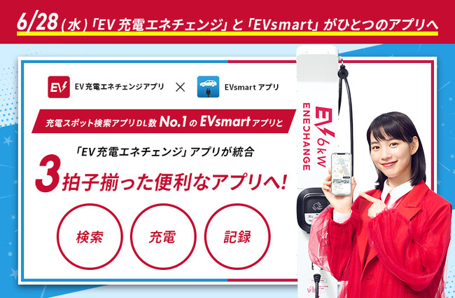 2023年6月28日（水）充電スポット検索アプリ22万DLのEVsmartがEV充電